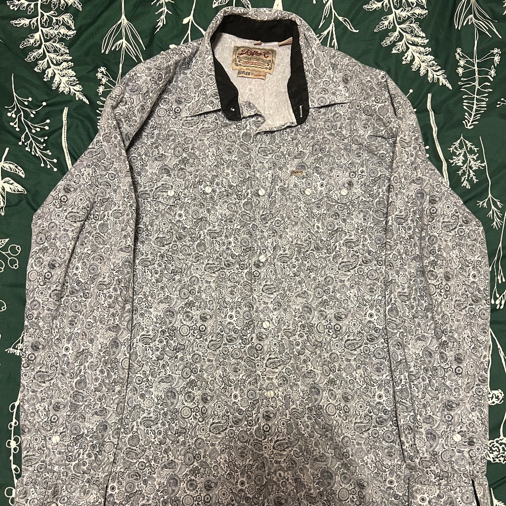 Men's Rafter C XL Pearl Snap Long Sleeve Dress Shirt